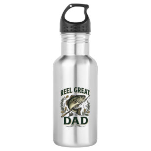 Reel Great Dad Vintage Fishing Father’s Day 532 Ml Water Bottle