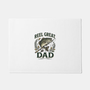 Reel Great Dad Vintage Fishing Father’s Day Doormat
