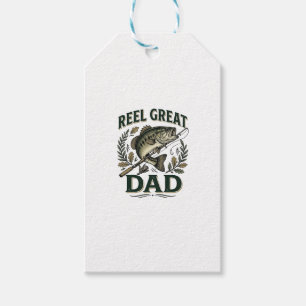 Reel Great Dad Vintage Fishing Father’s Day Gift Tags