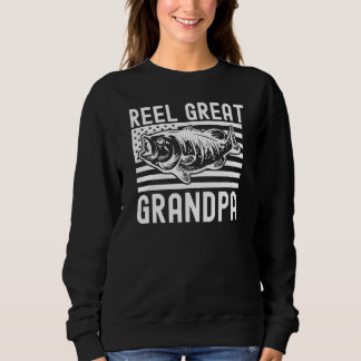 Reel Great Grandpa Fisherman Grandpa Sweatshirt