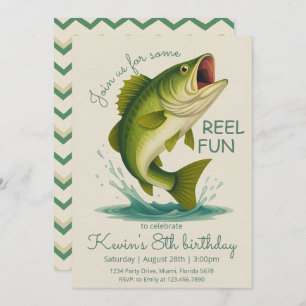 Reel in the Fun Fishing Birthday Invitation