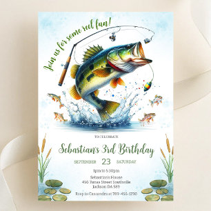 Reel in the Fun Fishing Birthday Invitation