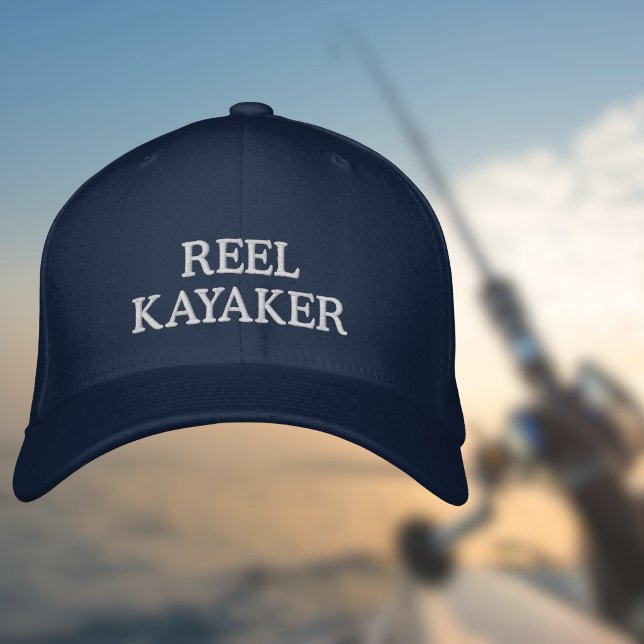 REEL KAYAKER for Kayak Fishing and Fishermen  Embroidered Hat (Creator Uploaded)
