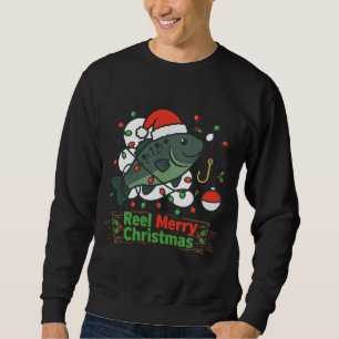 Reel Merry Christmas Shirt Funny Fishing Christm