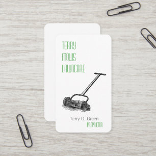Reel Mower Business Card