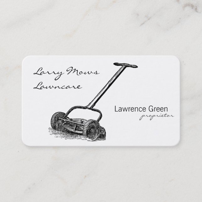 Reel Mower Business Card (Front)