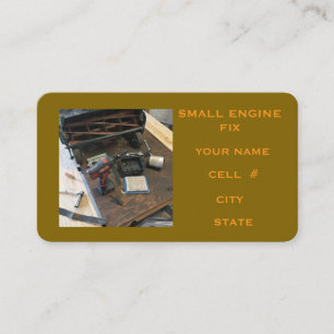 Reel Mower Small Engine Repair Business Card