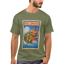 Reel Smooth Fisherman Retro Nautical Salty Fishing