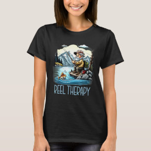 Reel Therapy Fisherman Fishing Love Outdoors Angle T-Shirt