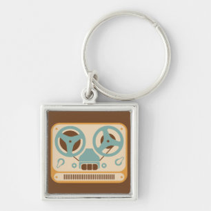 Reel to Reel Analogue Tape Recorder Key Ring