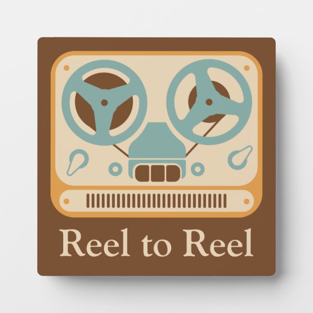 ❝Reel to Reel❞ Tape Recorder Customised Plaque (Front)