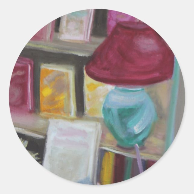 REELBOOKS: FONTAINEBLEAU FRANCE CLASSIC ROUND STICKER (Front)