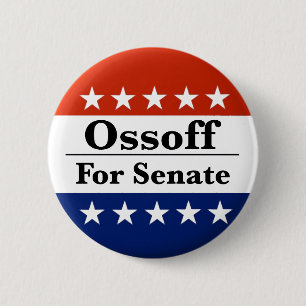 Reelect Georgia Senator Jon Ossoff in 2026 6 Cm Round Badge