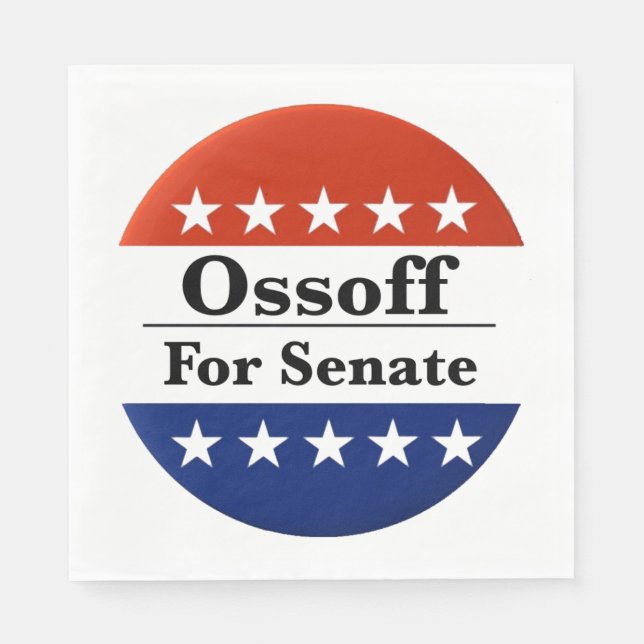 Reelect Georgia Senator Jon Ossoff in 2026 Napkin (Front)