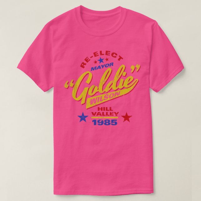 Reelect Mayor Goldie Wilson T-Shirt (Design Front)