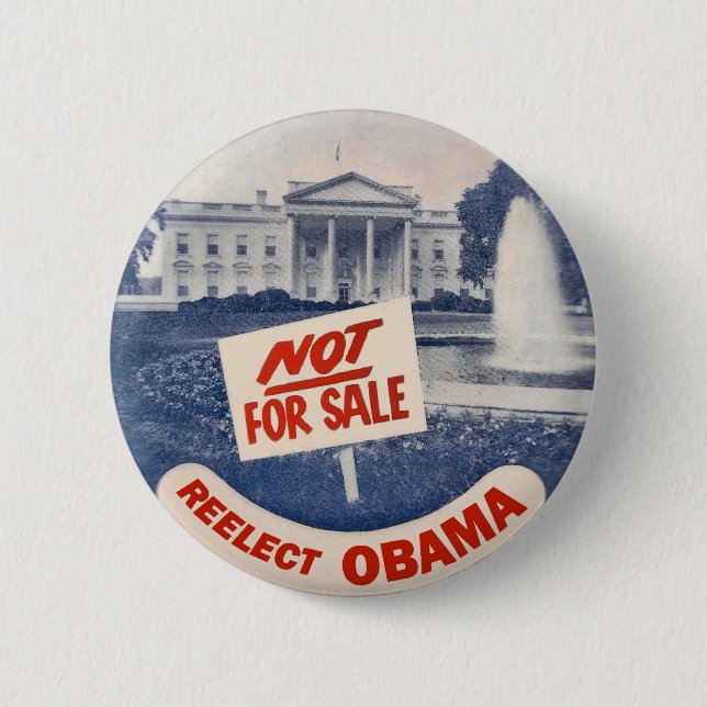 Reelect Obama 6 Cm Round Badge (Front)