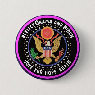 Reelect Obama / Biden 2012 6 Cm Round Badge