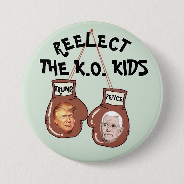 Reelect Trump Pence 7.5 Cm Round Badge (Front)