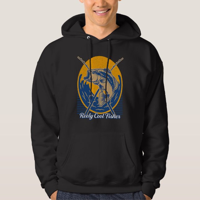Reely Cool Fisher Lifestyle Chill Habits Easygoing Hoodie (Front)