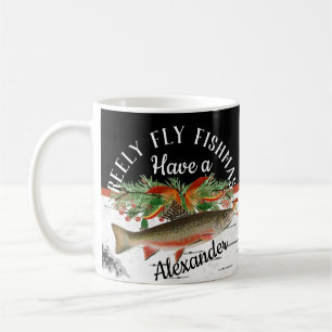 Reely Fly Fishmas  Fishing Christmas   Coffee Mug