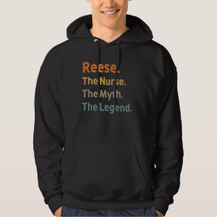 Reese The Nurse The Myth The Legend Funny Vintage Hoodie
