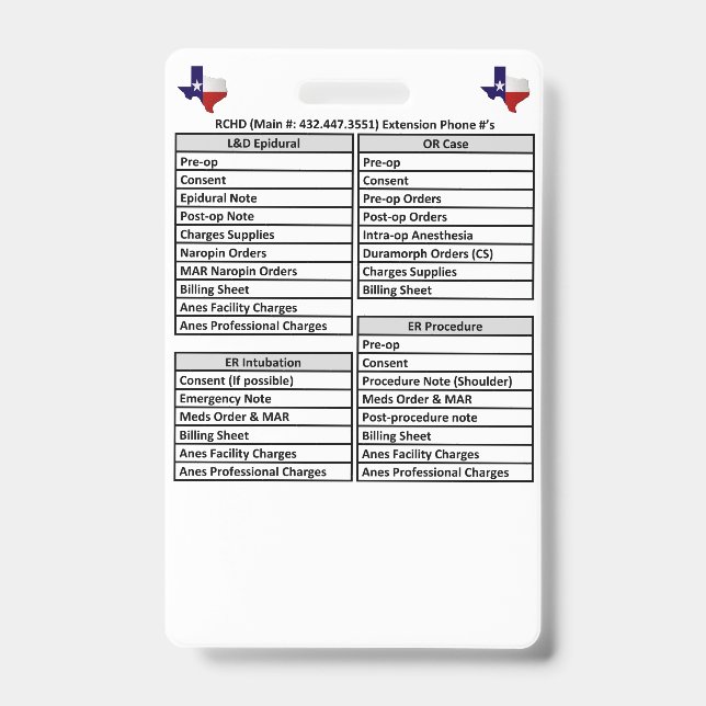 Reeves County Tasks ID Badge (Front)