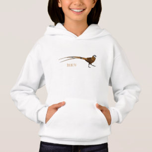 Reeves's pheasant bird cartoon illustration