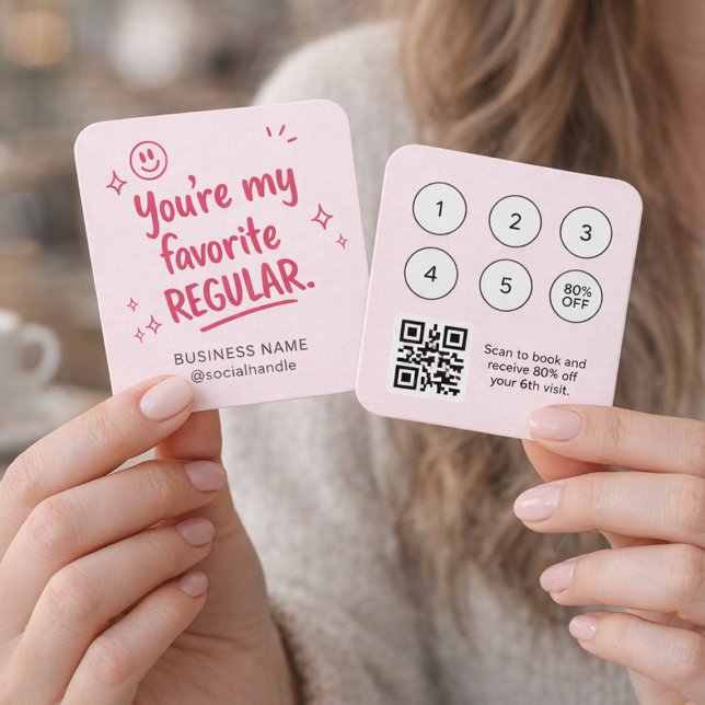 Refer a Friend Beauty Referral Card with QR Code (Creator Uploaded)