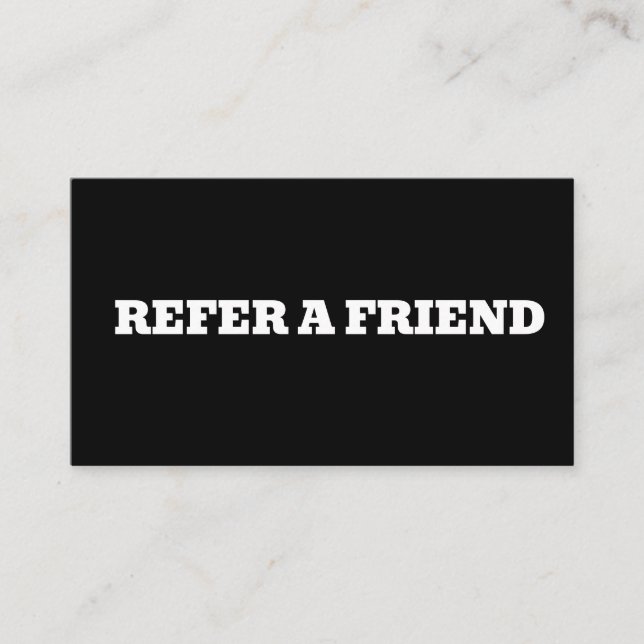 REFER A FRIEND CUSTOM CARD (Front)