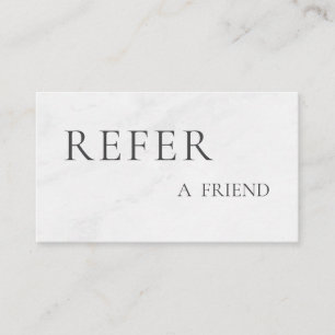 Refer a Friend Elegant Business Professional  Referral Card