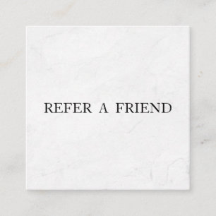 Refer a Friend Elegant Business Professional  Referral Card