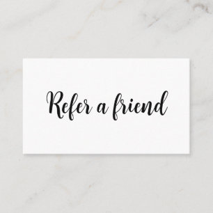 Refer a Friend Elegant Business Professional  Referral Card