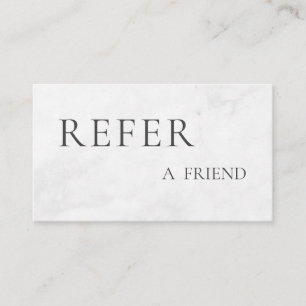 Refer a Friend Elegant Business Professional  Referral Card