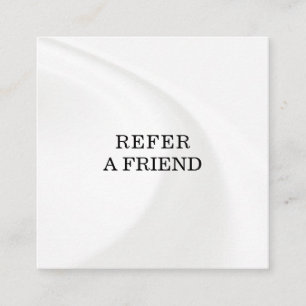 Refer a Friend Elegant Business Professional  Referral Card