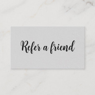 Refer a Friend Elegant Business Professional  Referral Card