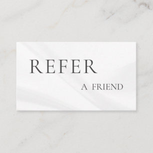 Refer a Friend Elegant Business Professional  Referral Card
