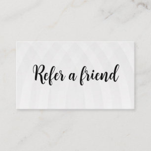 Refer a Friend Elegant Business Professional  Referral Card
