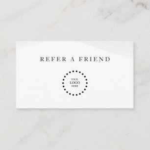 Refer a Friend Elegant Business Professional  Referral Card