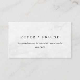 Refer a Friend Elegant Business Professional  Referral Card
