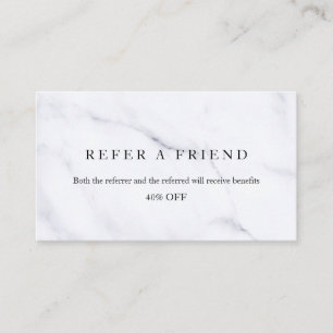 Refer a Friend Elegant Business Professional  Referral Card