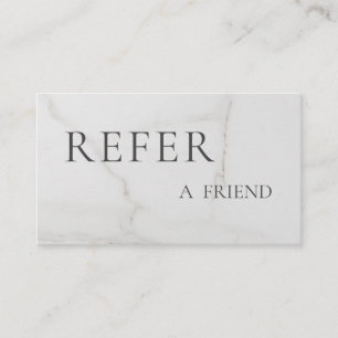 Refer a Friend Elegant Business Professional Referral Card