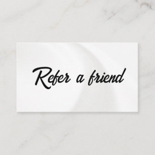 Refer a Friend Elegant Business Professional  Referral Card