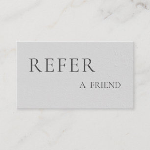 Refer a Friend Elegant Business Professional  Referral Card