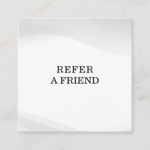 Refer a Friend Elegant Business Professional  Referral Card