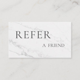 Refer a Friend Elegant Business Professional Referral Card
