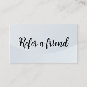 Refer a Friend Elegant Business Professional  Referral Card