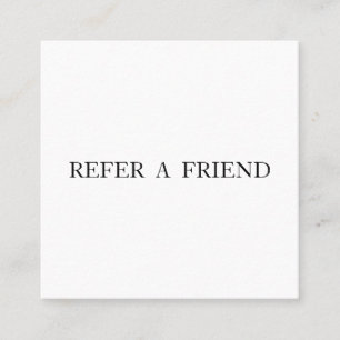 Refer a Friend Elegant Business Professional  Referral Card