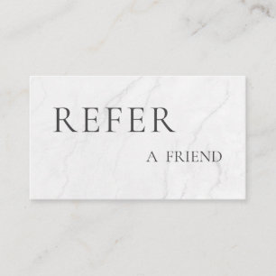Refer a Friend Elegant Business Professional Referral Card