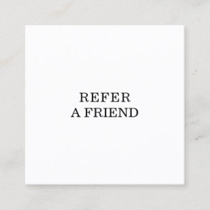 Refer a Friend Elegant Business Professional  Referral Card