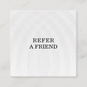 Refer a Friend Elegant Business Professional  Referral Card